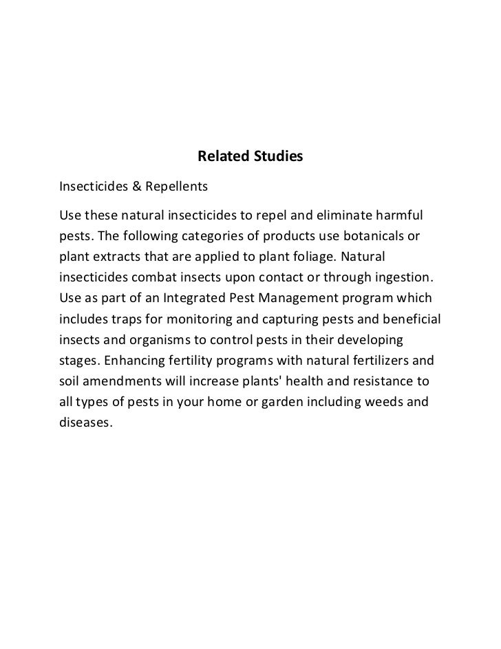 insect repellent and investigatory project essay Free essay: chapter i the anti lice oil from guyabano (annona muricata l) seed malunggay extract as an ingredient for toothpaste an investigatory project. insect repellent and investigatory project essay Free essay: chapter i the anti lice oil from guyabano (annona muricata l) seed malunggay extract as an ingredient for toothpaste an investigatory project.